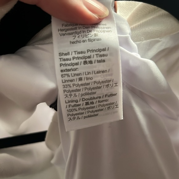 J Crew White Linen Blend Blazer - Picture 4 of 4